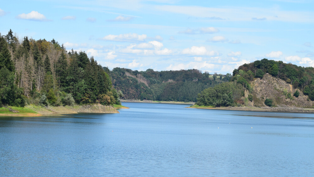 Blick auf die Wahnbachtalsperre