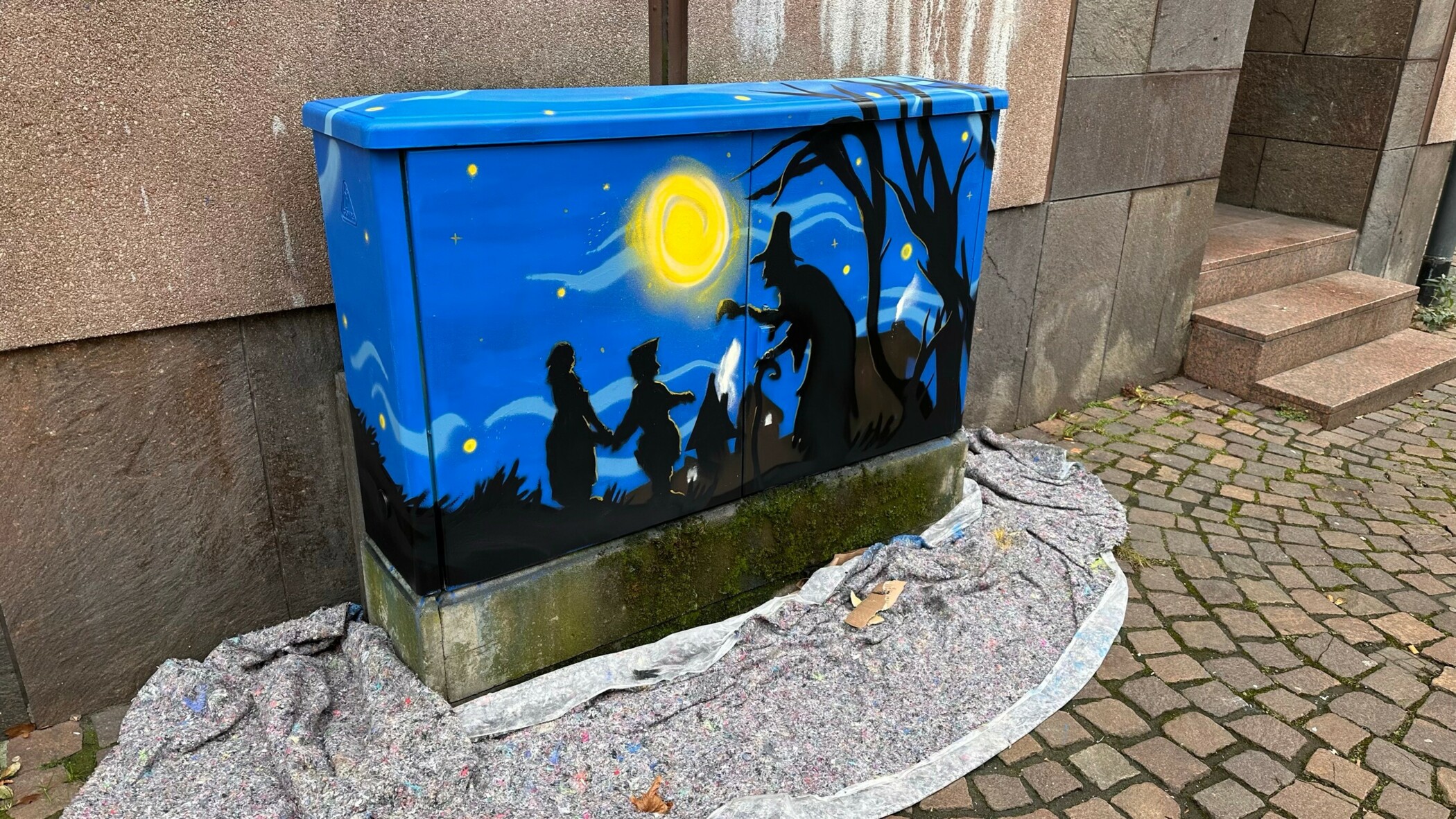 Pressetermin der Stromkästen-Aktion in Siegburg