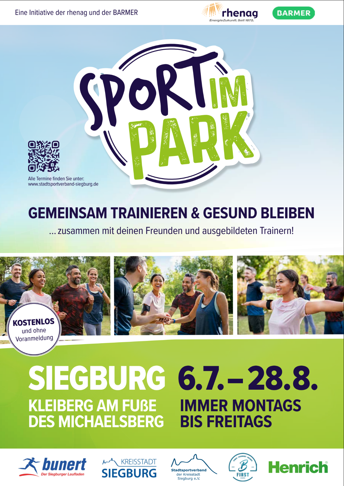 Sport im Park Titelseite