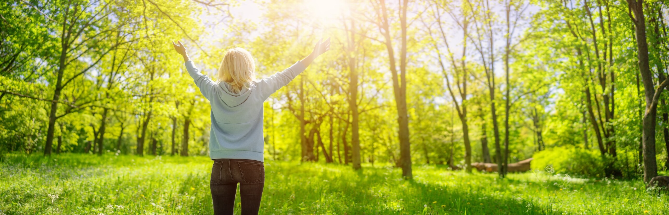 Waldspaziergang zum Stressabbau und Wohlbefinden