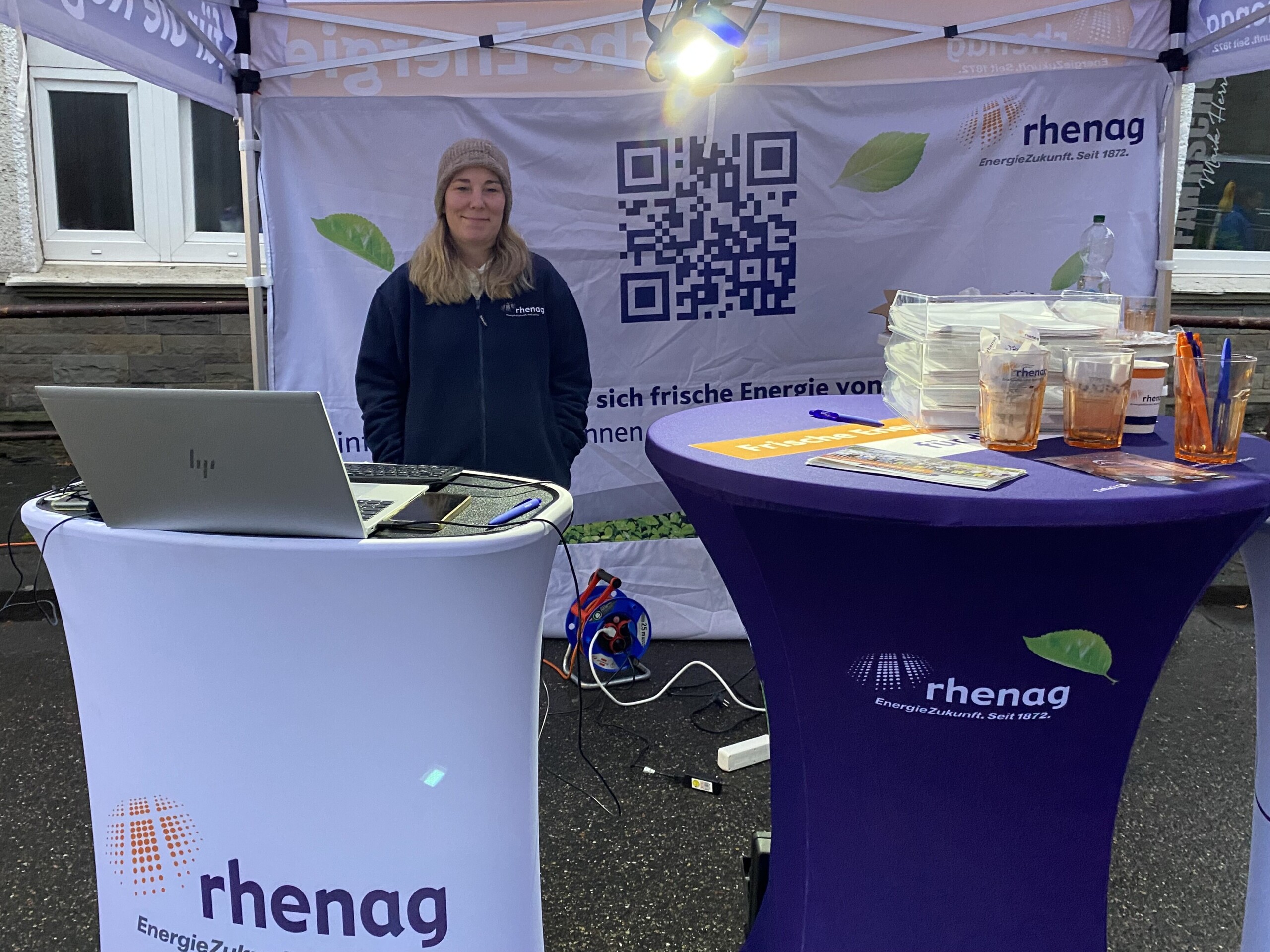 rhenag Energie Stand auf dem Kirchener Stadtfest