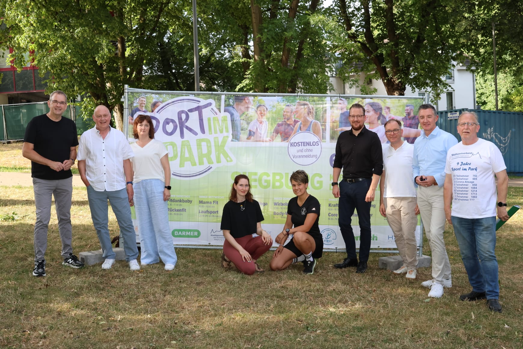 Sport im Park in Siegburg 2026 unterstützt von rhenag Energie