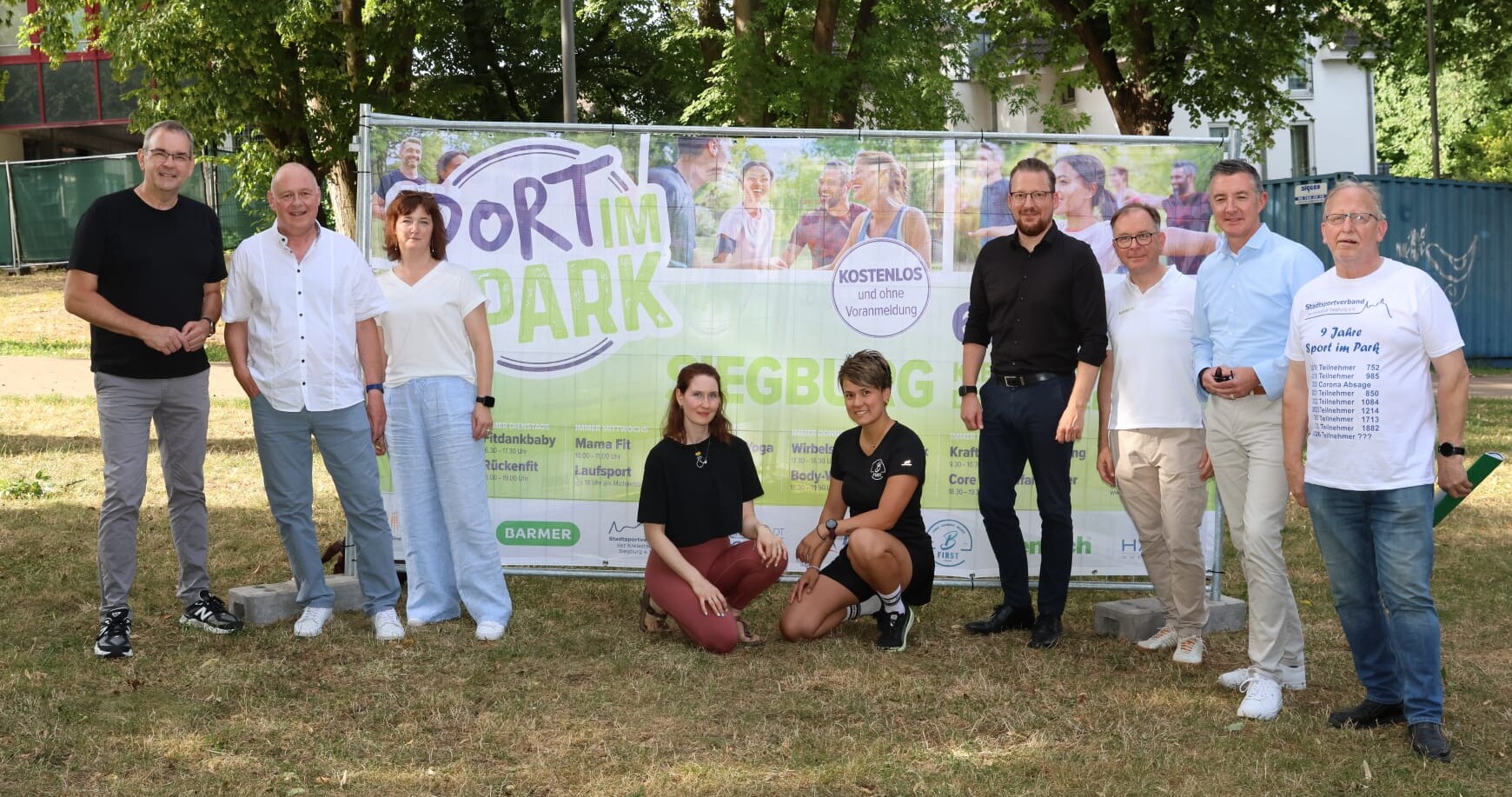 Sport im Park in Siegburg 2026 unterstützt von rhenag Energie